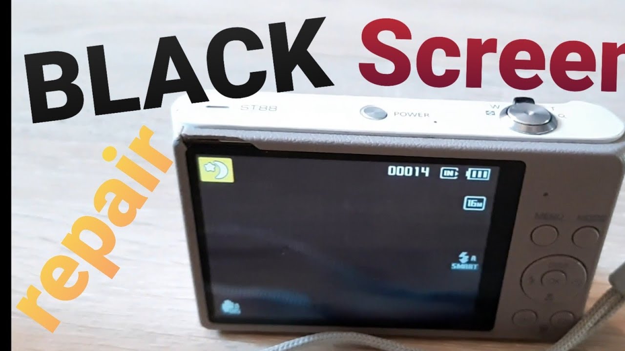Ремонт черного экрана цифрового фотоаппарата Samsung st-88.