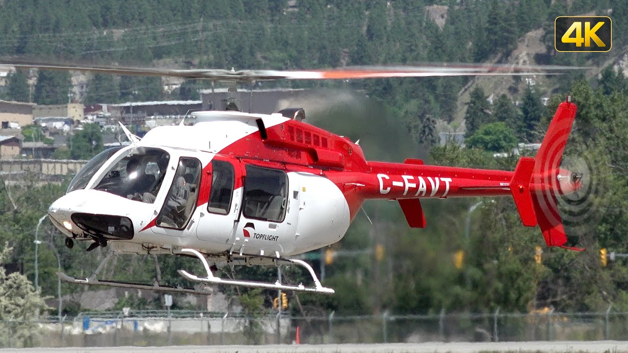 TOPFLIGHT Bell 407 C-FAVT Hover Training at YYF Airport