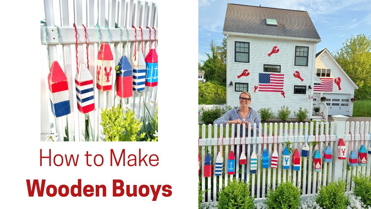 How To Make Wooden Buoys - A Coastal New England MUST HAVE!!