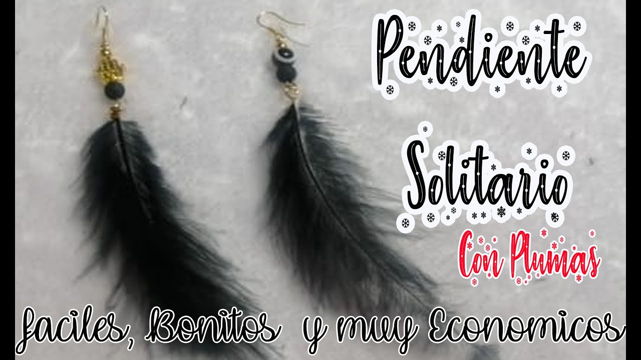 COMO HACER ARETES CON PLUMAS