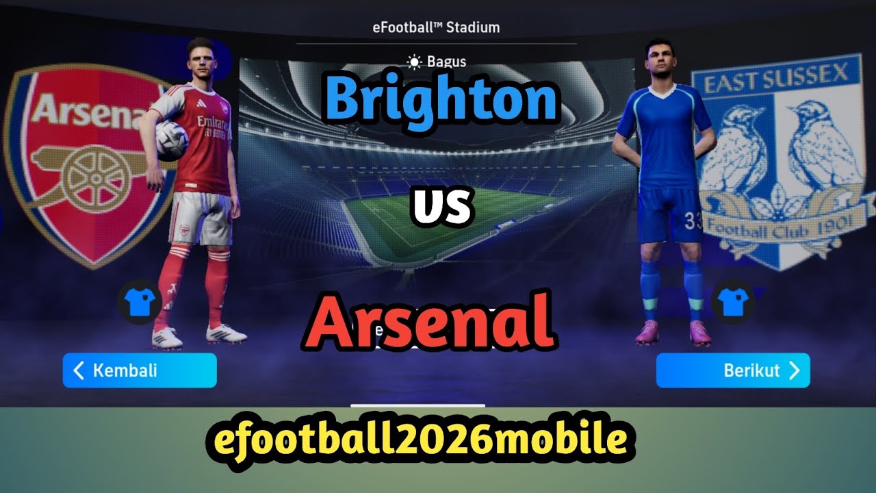 Brighton vs Arsenal‼️match simulation ↔️ efootball2026mobile ♨️✅ @efootball_anto 