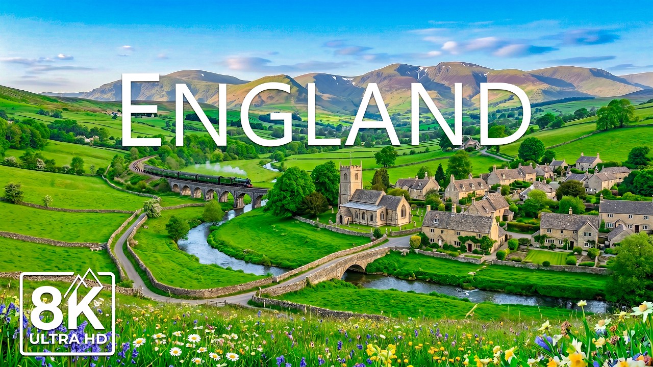 England 8K | Timeless Countryside Glow &ndash; Castles, Cliffs & Storybook Villages