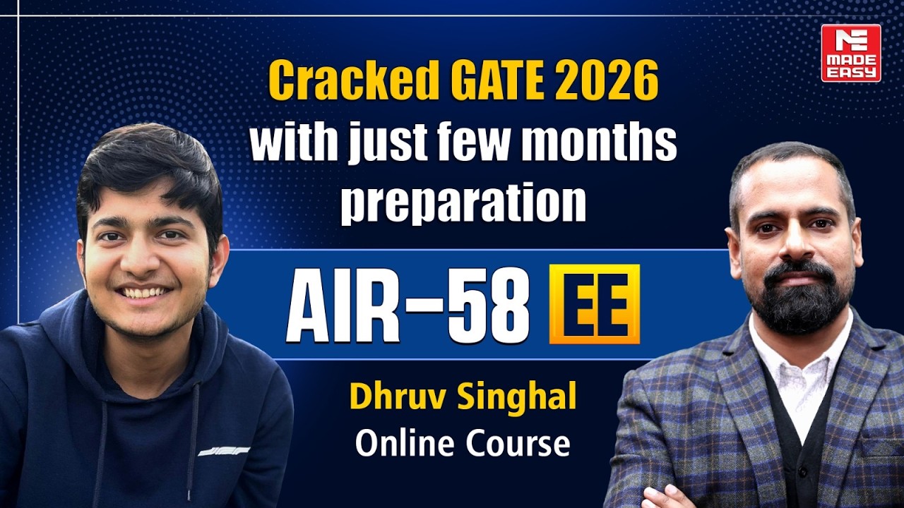 GATE 2026 AIR 58 Interview | Dhruv Singhal (EE) | Topper Strategy, Preparation Tips | Toppers' Talk