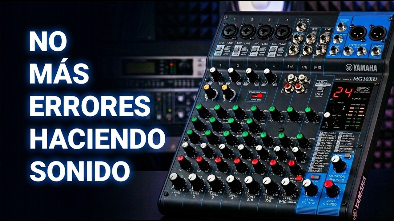 🎤🎛️Aprende Ya, C&Oacute;MO USAR una CONSOLA ANALOGA PEQUE&Ntilde;A (2024)💥YAMAHA MG10XU