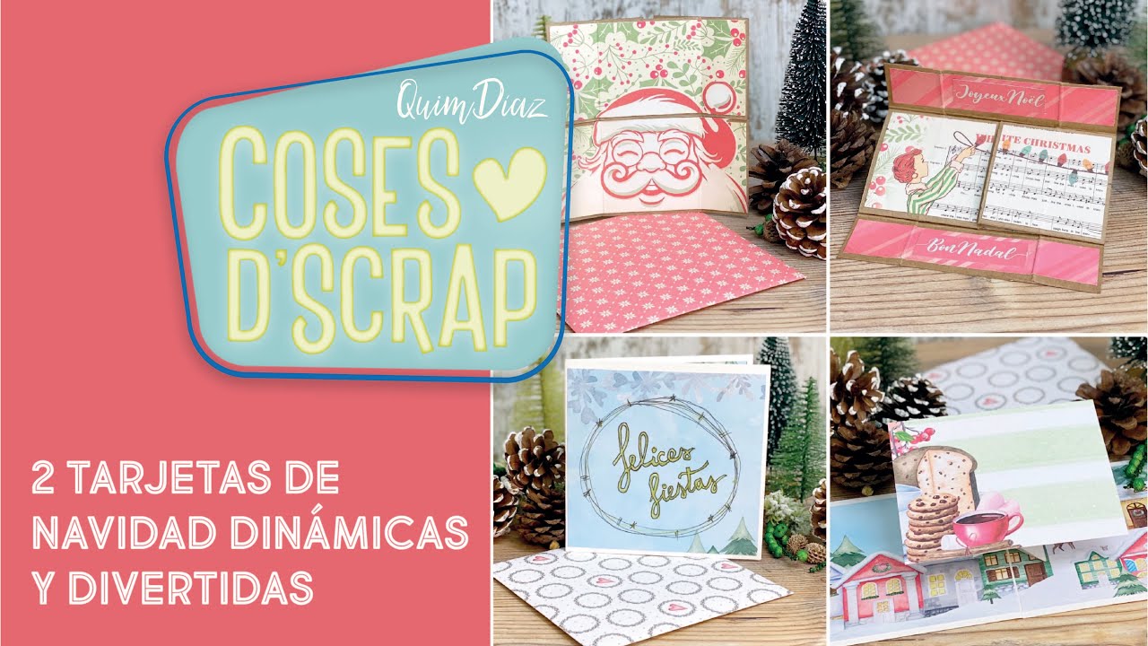 2 tarjetas de navidad dinámicas y divertidas