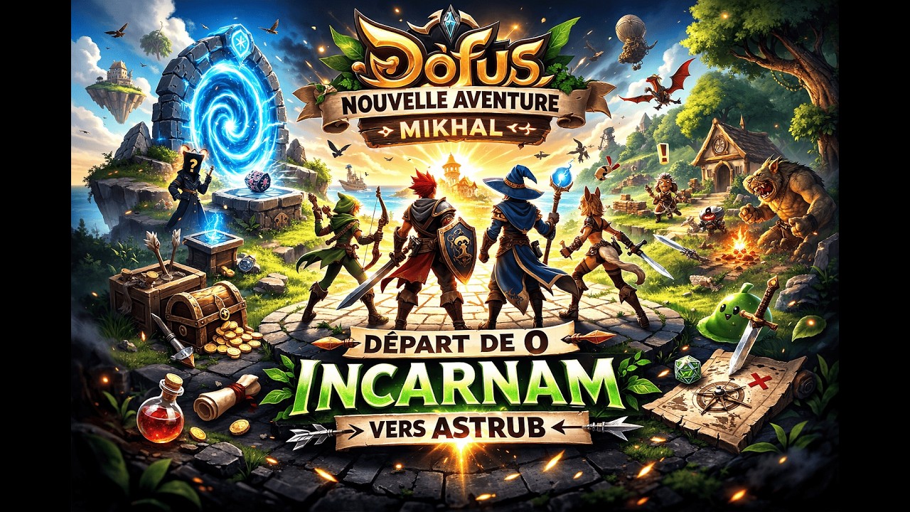 NOUVELLE AVENTURE DOFUS – Départ de 0 sur Mikhal (Incarnam EP.1 PART 1)