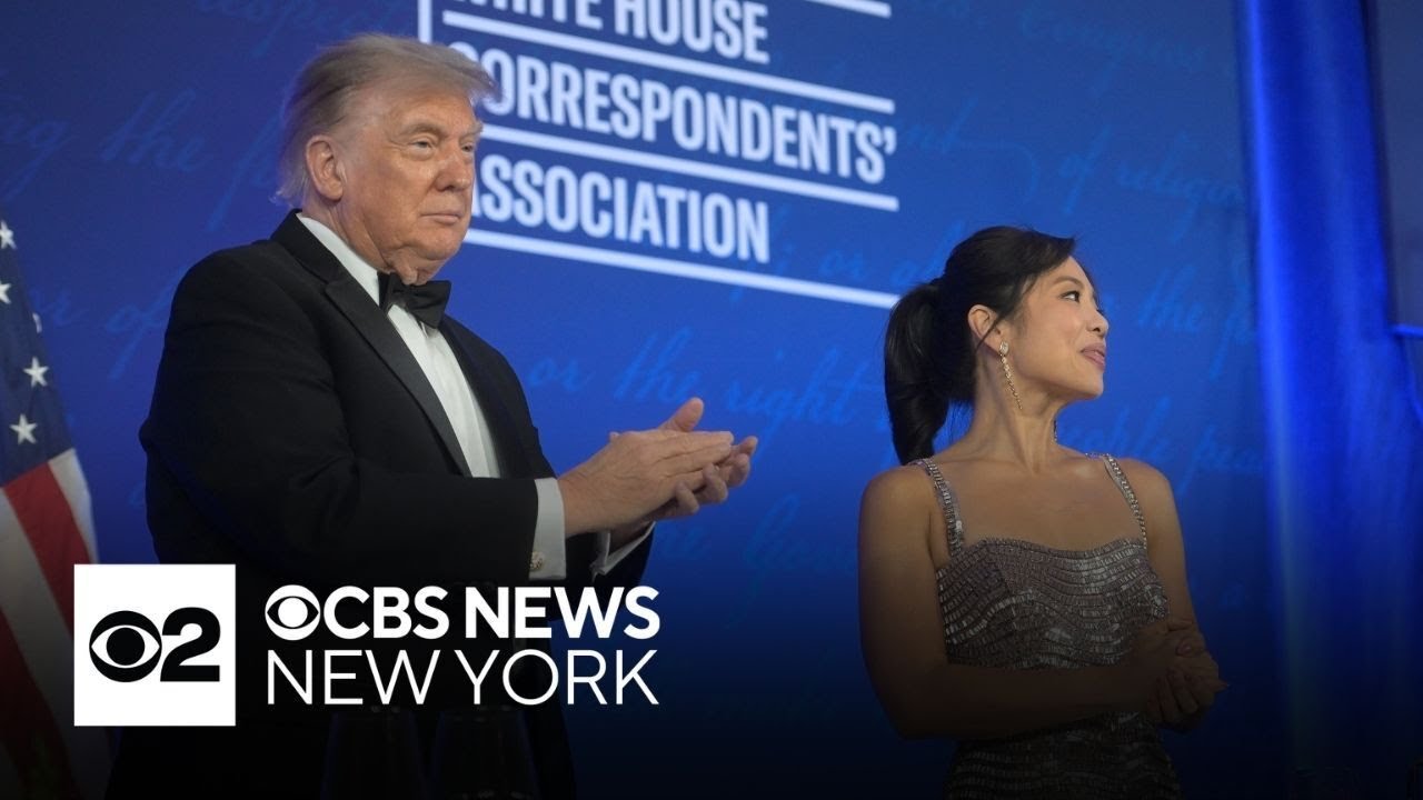 President Trump speaks at rescheduled White House Correspondents' Dinner
