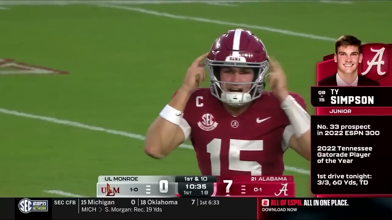 2025 Alabama vs UL Monroe College Football