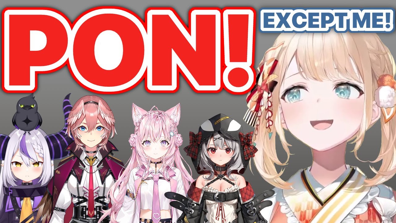 They're all PON! Except me! (Kazama Iroha / Hololive) [Eng Subs]