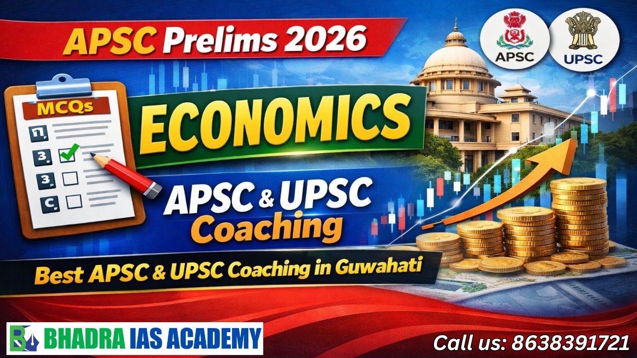 MCQs for APSC Prelims 2026 | Economics | APSC &UPSC Coaching | Best APSC & UPSC Coaching in Guwahati