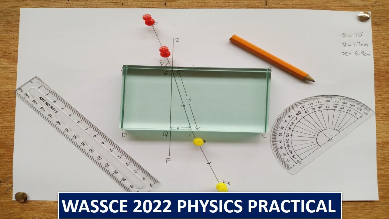WASSCE 2024/2022 Практикум по физике &ndash; Преломление света через стеклянную призму