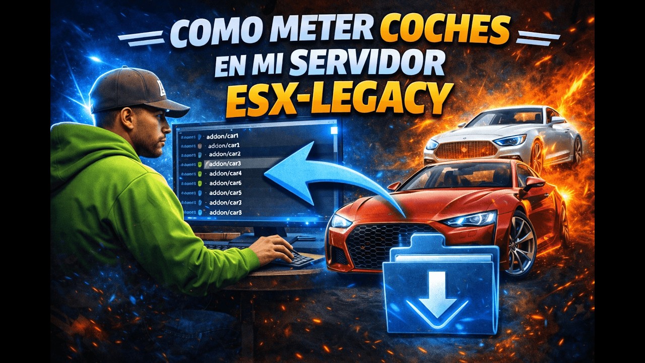 🎥 Tutorial | COMO METER COCHES EN TU SERVIDOR FIVEM | esx-legacy