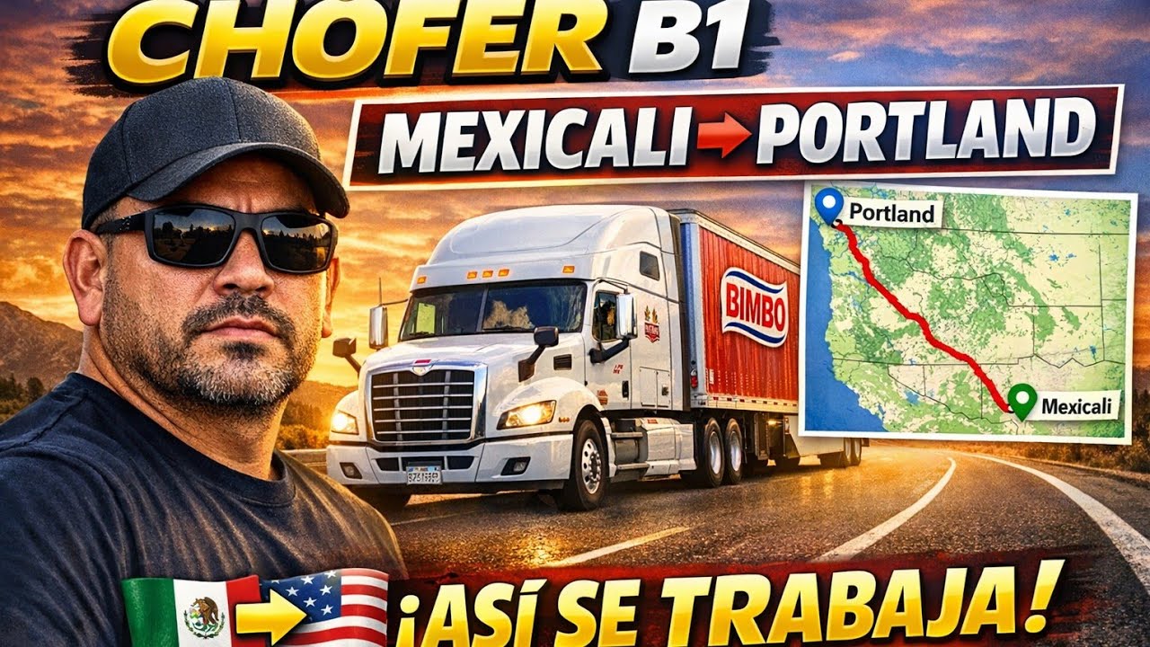 Así trabaja un Chofer B1 🇲🇽➡️🇺🇸 | Viaje a Portland + Cómo empezar legalmente
