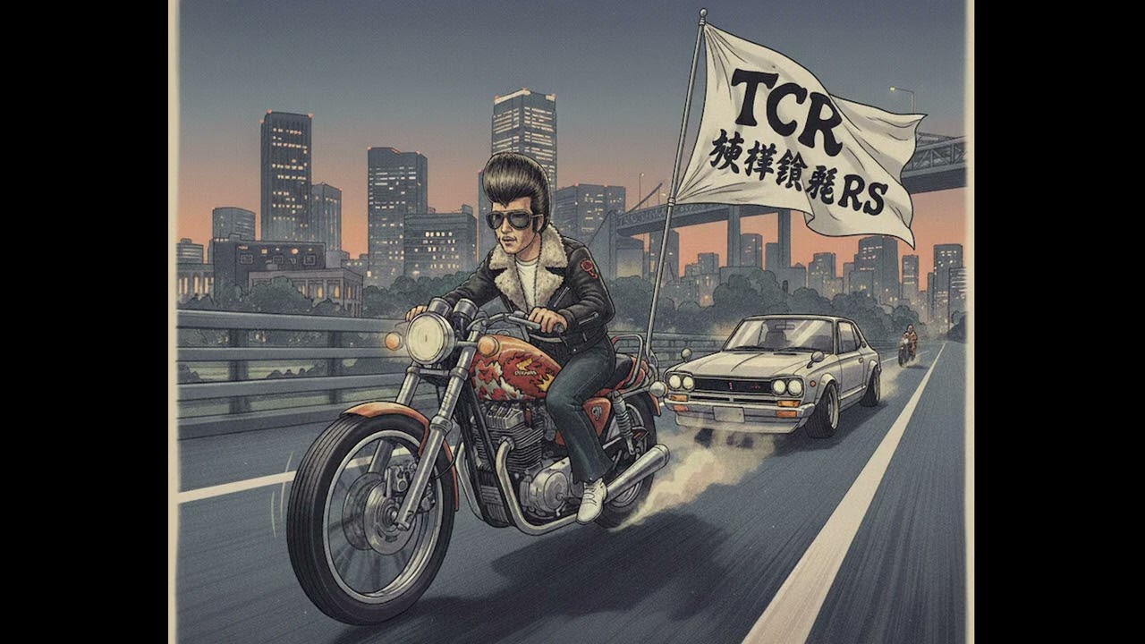 🎧 ぶっちぎりRock'n Roll　🎙️ T.C.R横浜銀蝿R.S　（EleganceCover）　♪ 走り出したら止まらないぜ　土曜の夜の天使さ　CASTOROの香りまきちらし　朝まで全開...