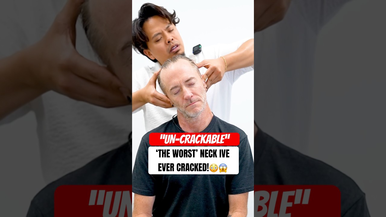 &lsquo;THE WORST&rsquo; NECK PAIN I&rsquo;VE CRACKED!!😭😱 #neckpainrelief #chiropractic #funny #shorts