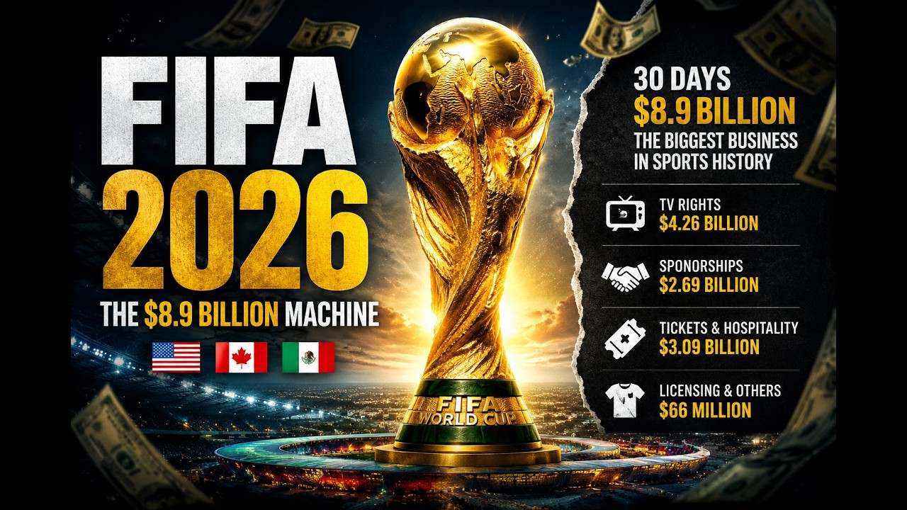 How FIFA Makes $8.9 Billion From a 1-Month Tournament (World Cup 2026 Money Explained)