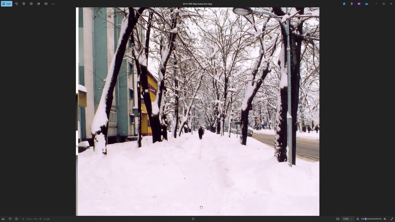 Winter in Banja Luka, January 26th 2005 – Zimska idila u Banjoj Luci 26. januara 2005.