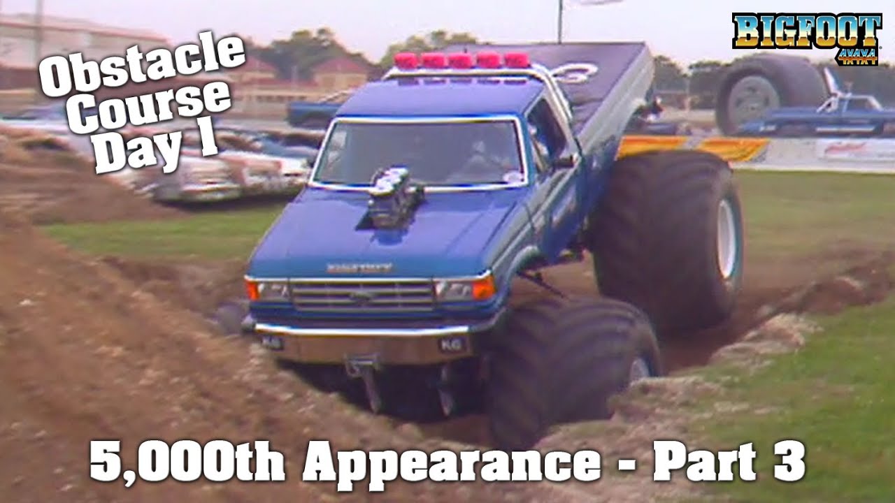 5000th Appearance 1989 - Part 3 Obstacle Course Day 1 - BIGFOOT Monster Truck
