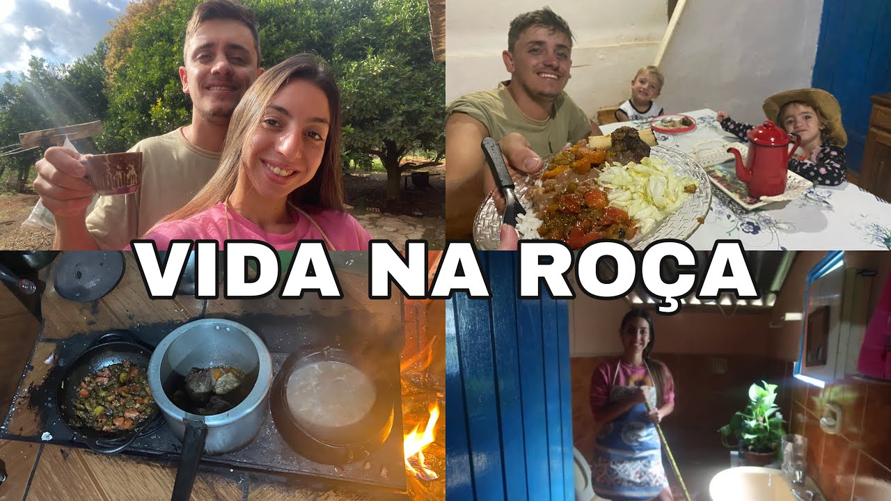 ACORDEI CEDINHO PRA ARRUMAR A CASA!+JANTA NO FOGÃO A LENHA