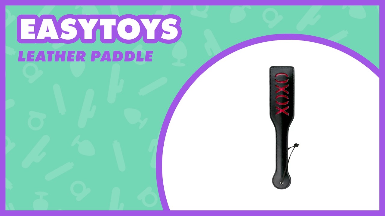 EasyToys Black Leather Paddle ✨ Comfortable Grip & Stylish Design 💗 EasyToys