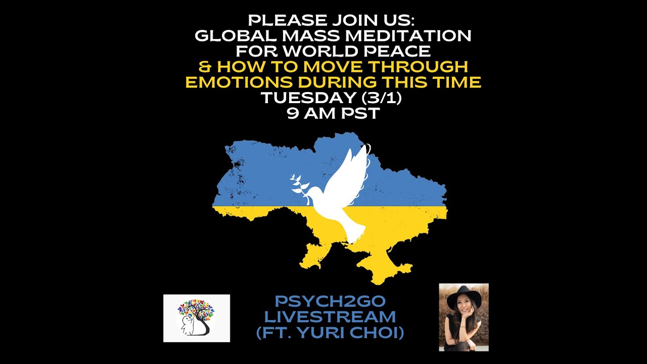Livestream: Global Meditation for World Peace & How to Navigate Through Tough Emotions w/@YuriChoi