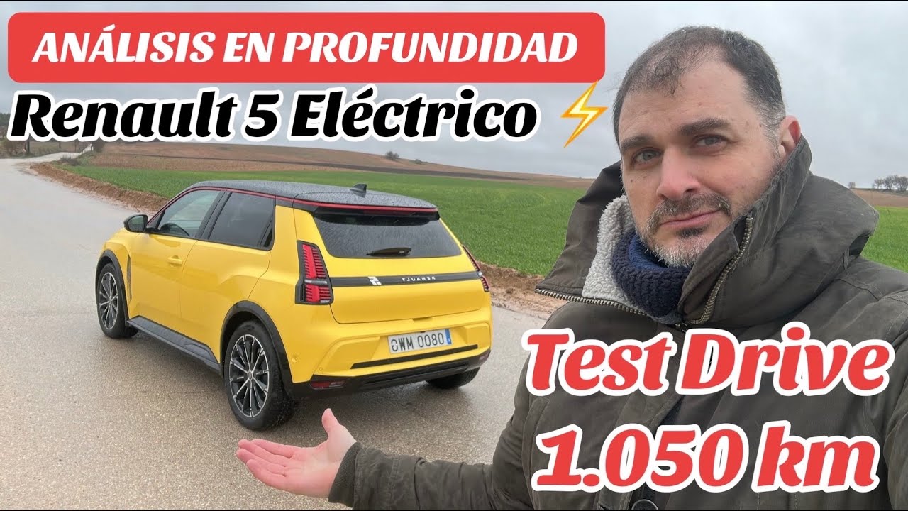 Test Drive 1.050 km Renault 5 E-Tech Eléctrico con 150 cv , 52 kWh y 410 km WLTP