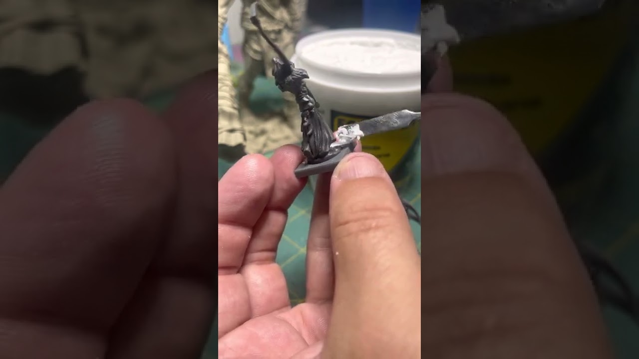 Foam putty from Woodland scenics.
