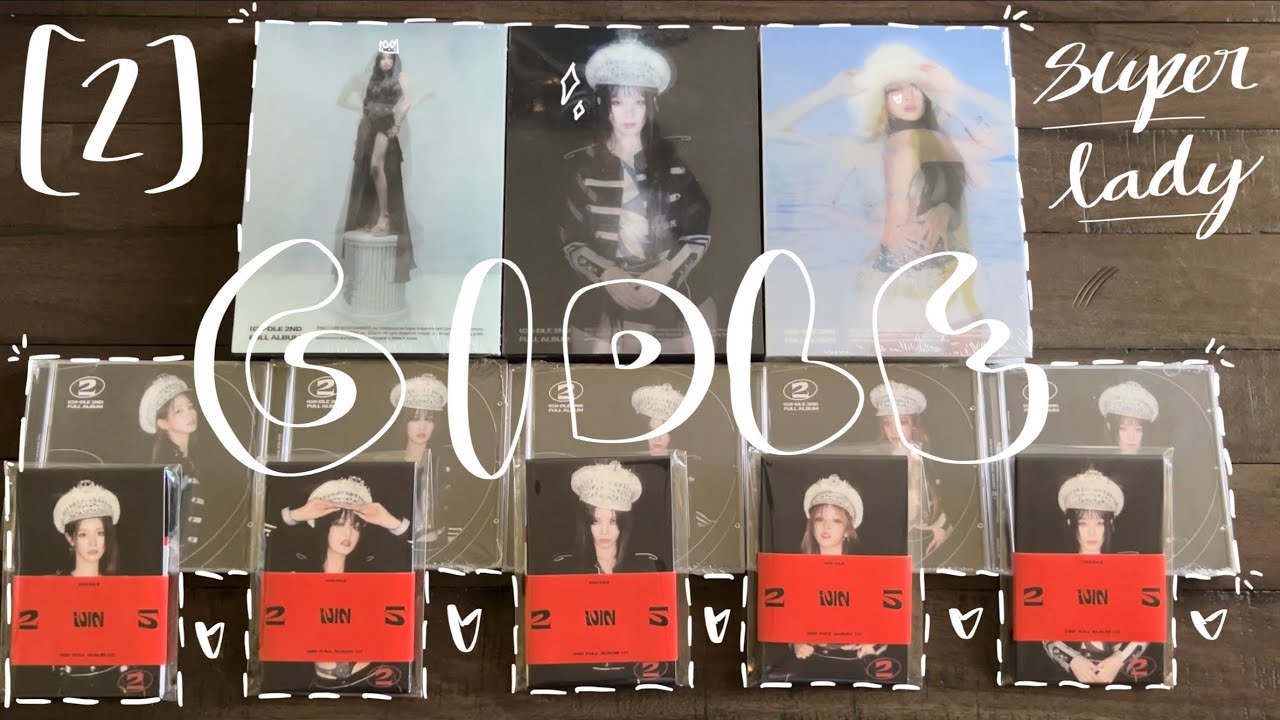 unboxing (g)i-dle’s 2nd full album [2] 🪩 | all standard, OT5 compact, & OT5 platform versions!