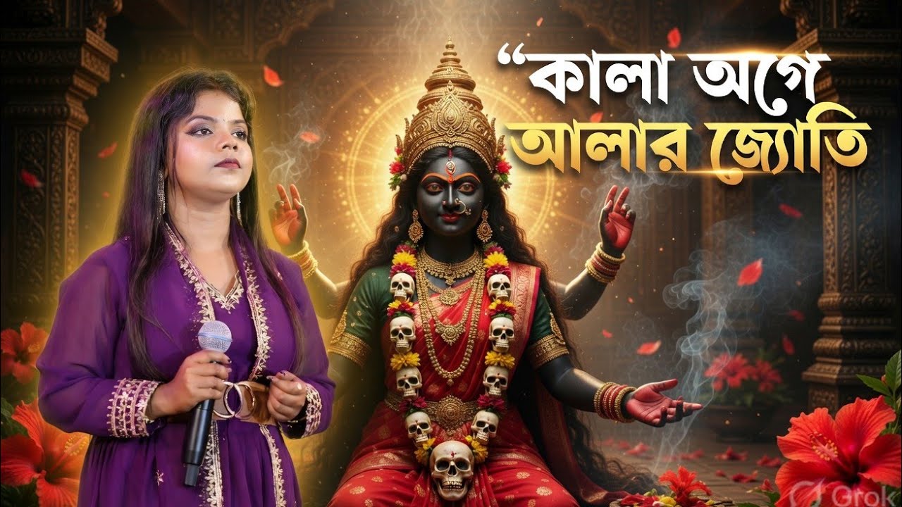 kalo ange alor jyoti song female🎙️Purnima Mandi ► shyama sangeet #dj_alak