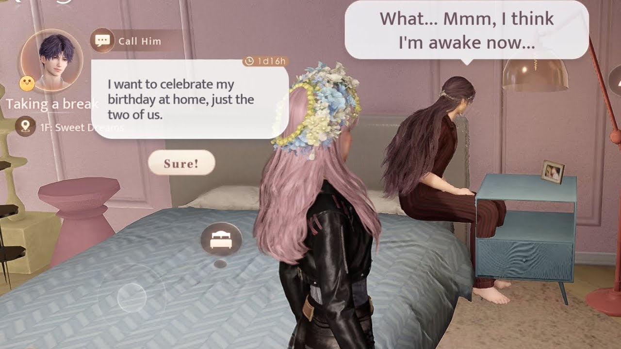 Celebrating Rafayel's Birthday with cake and plushies (home)