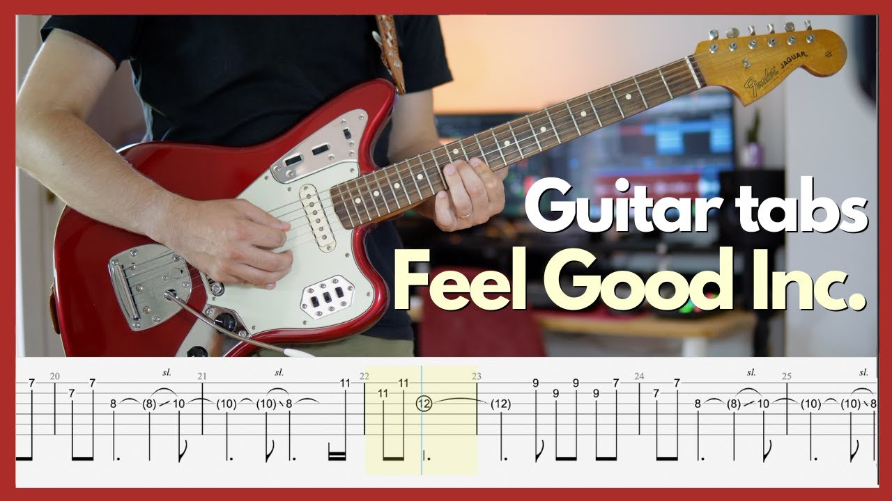 Gorillaz - Feel Good Inc. (guitar tabs)