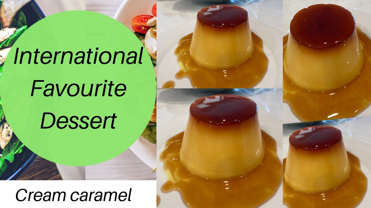 No baked Dessert Leche flan cream caramel easy and simple