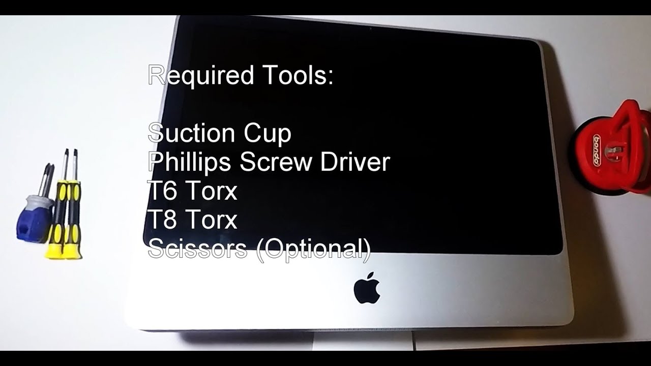 Data Recovery on iMac 20” A1224 – First Step Removing hard drive from iMac 20” A1224