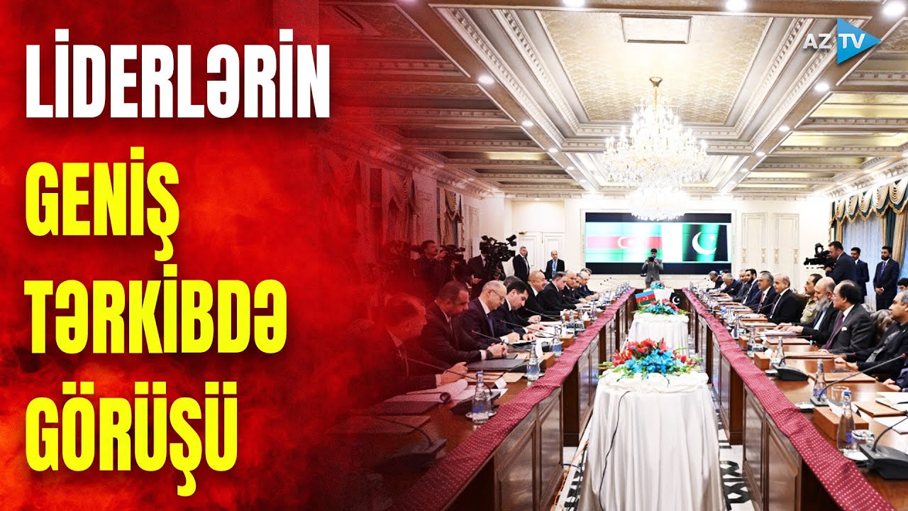 Azərbaycan Prezidenti və Pakistanın Baş nazirinin geniş tərkibdə görüşü: nələr müzakirə edildi?