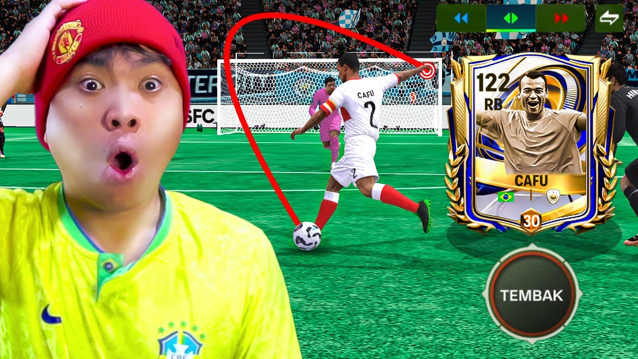 Jadi bocil Longball dengan TOTY CAFU MAX OVR++ Bikin Musuh Auto DC di FC Mobile