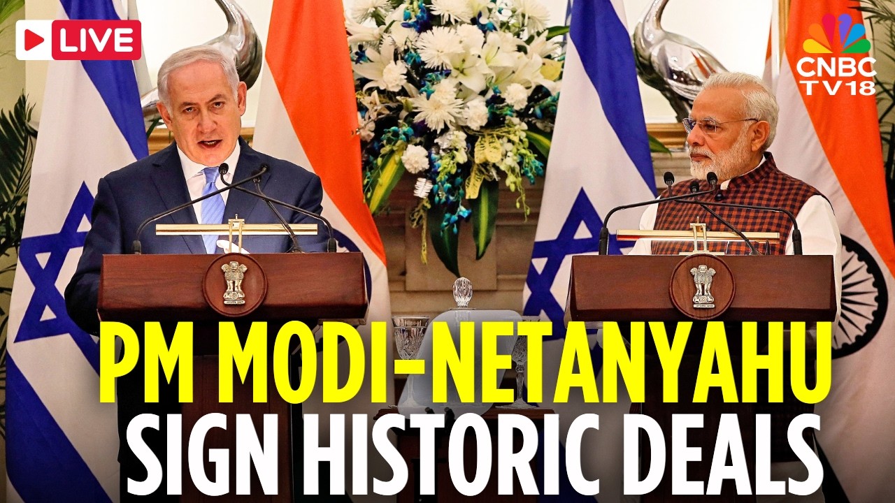 Israel LIVE: PM Modi and Israeli PM Benjamin Netanyahu Sign Historic Agreements | India-Israel |N18G
