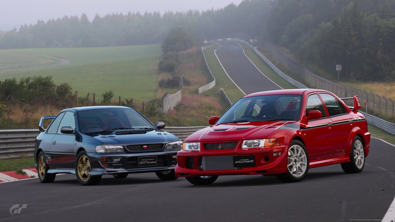 GT7 Lap Comparison - STi Version 6 vs Evo 6.5
