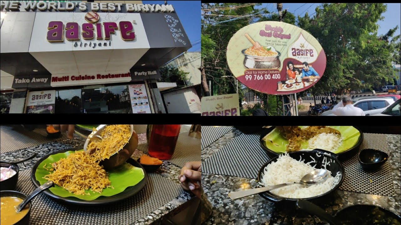 Ramnad Aasife Biryani food review tamil l Multicuisine Restaurant l Mutton Biryani #TamilFTsquare