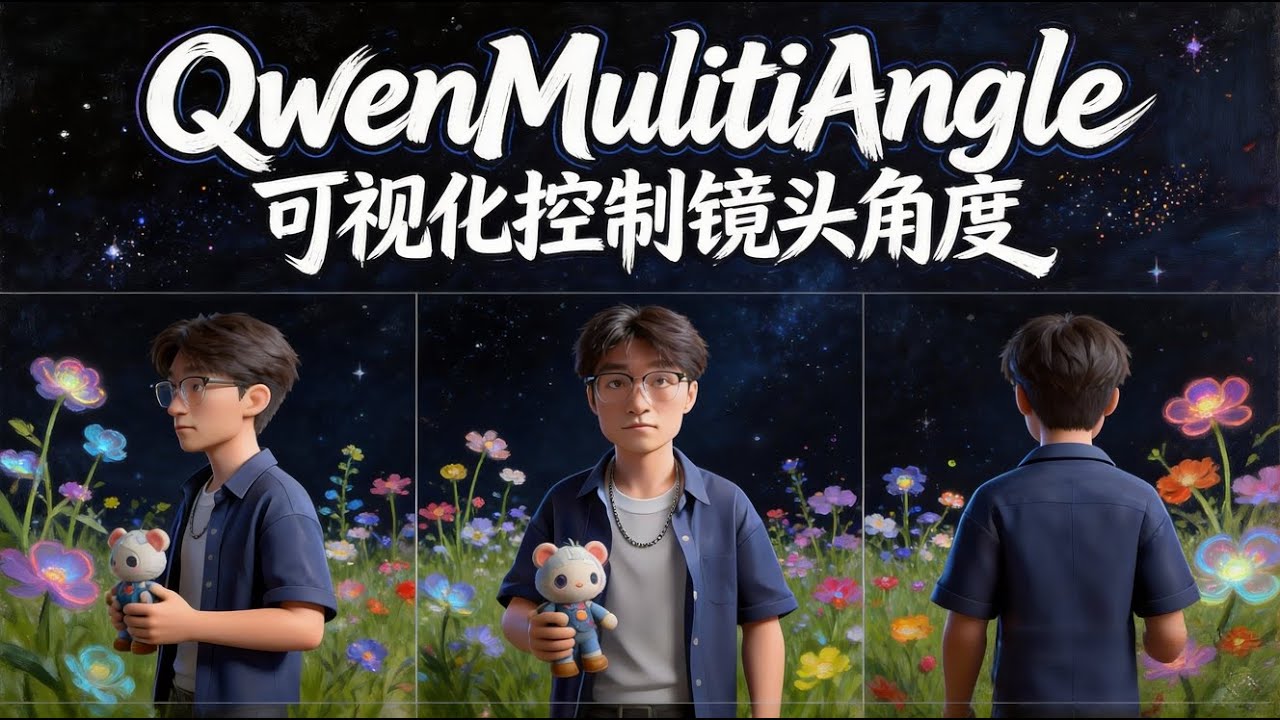 [ComfyUI]QwenMultiAngle：一张图生成稳定多视角的完整工作流