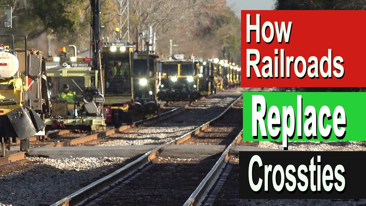 How The Railroad Replaces Crossties
