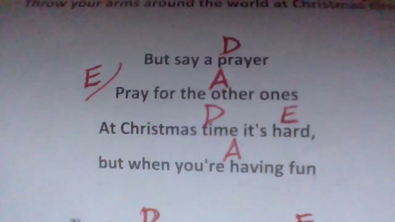 DO THEY KNOW IT'S CHRISTMAS  Band Aid  COVER
