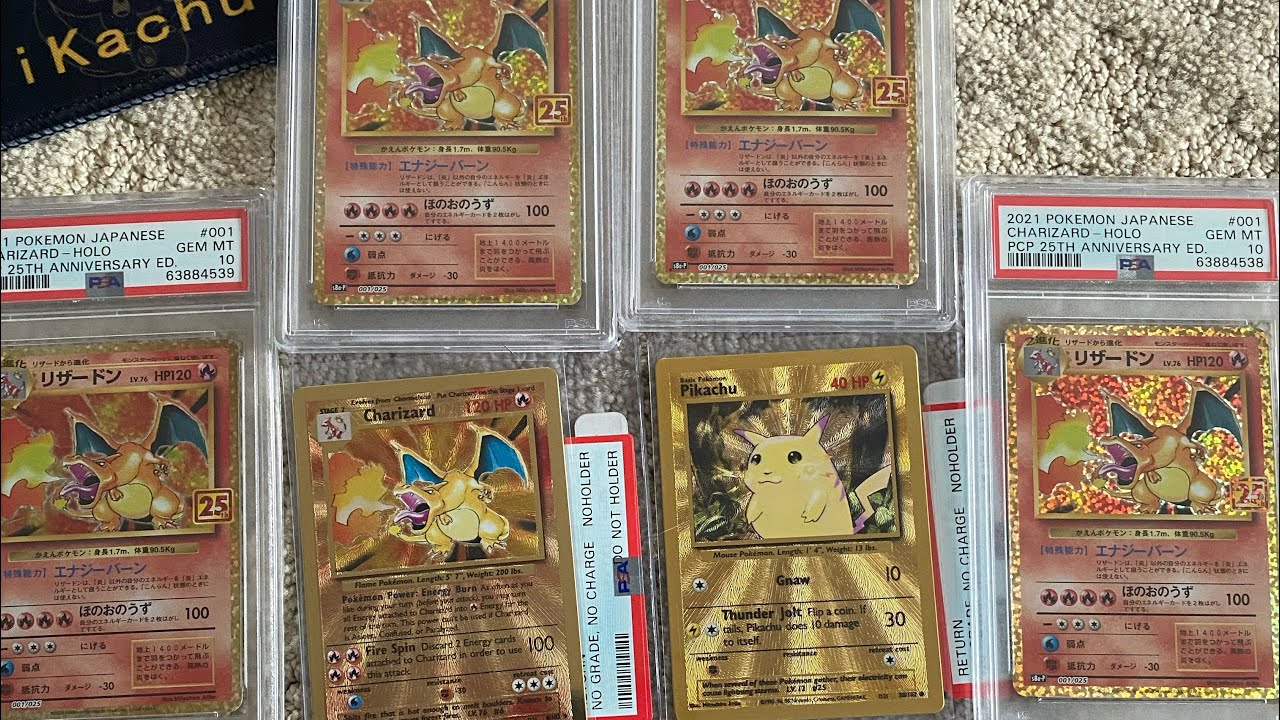 PSA Pokemon Express Returns! Gold Metal Charizard & Pikachu 🔥⚡️💎