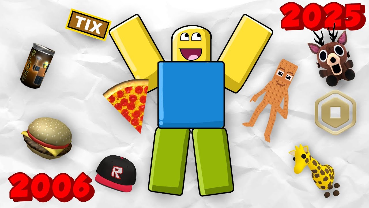 JUGUE los JUEGOS mas FAMOSOS de ROBLOX de CADA A&Ntilde;O desde 2006 a 2025 😱🤯