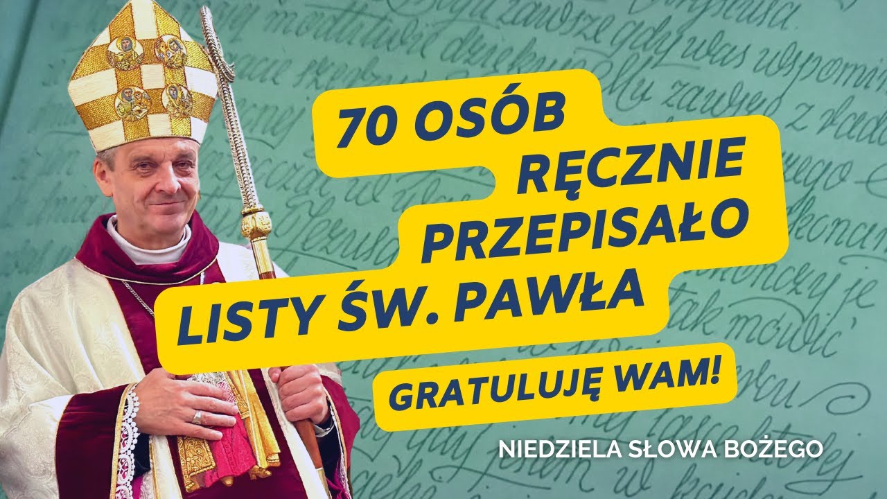 Niedziela Słowa Bożego 21 stycznia 2024 Bielsko Biała Biskup Roman Pindel