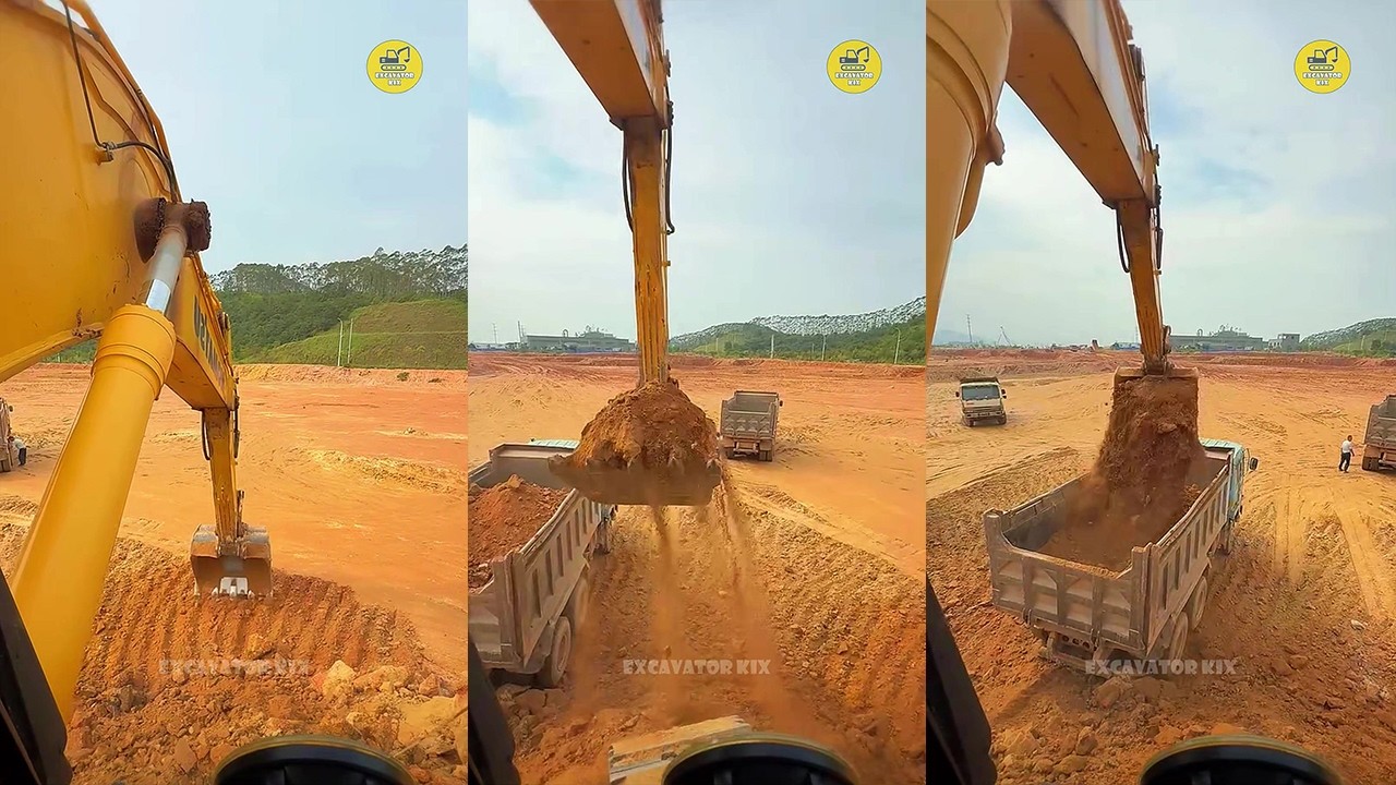 How To Excavators Load Soil Onto Trucks Professionally P1670