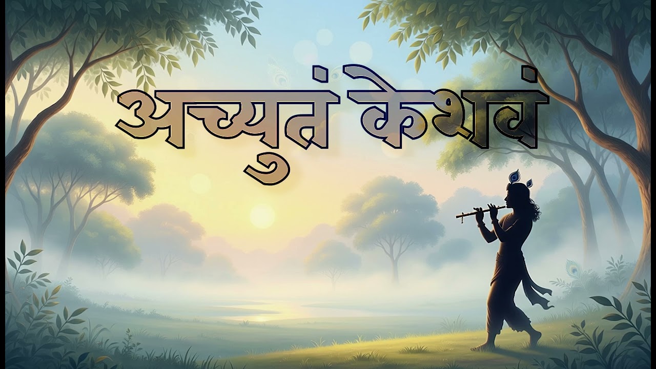 Achyutam Keshavam Krishna Damodaram | Calm & Peaceful Bhajan