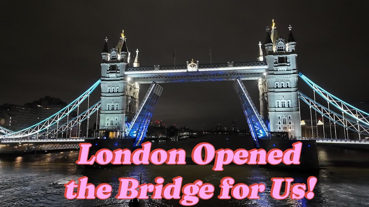 We Departed London at 1 AM… and Tower Bridge Opened for Us!