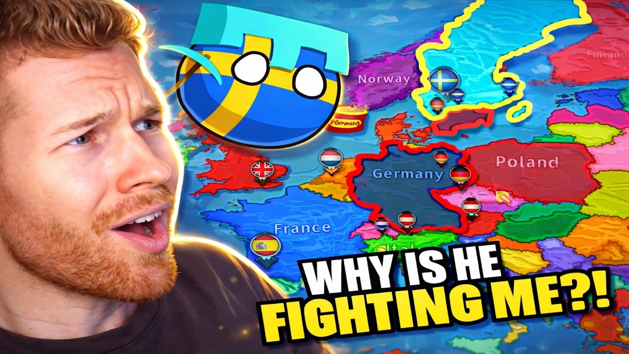 I Played as Sweden… and Germany INSANTLY Declared War! (Dummynation)