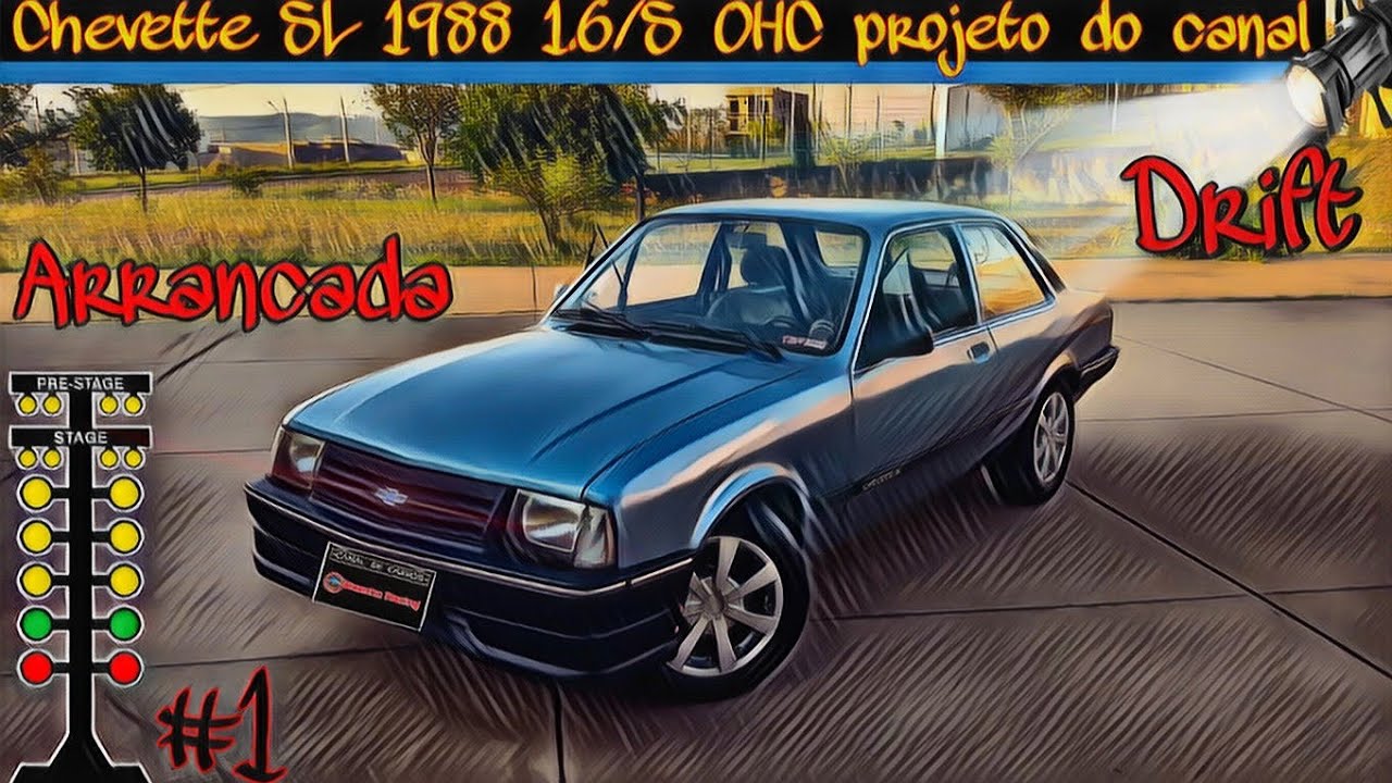 Chevette SL 1.6s 1988 : Projeto de arrancada drift feito em casa #chevette #chevettededrift