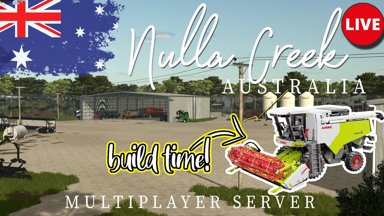NULLA CREEK MP and CLAAS BUILD 🔴LIVE 🔴 Farming Simulator 25